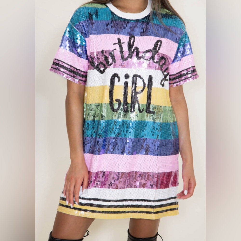 Simply Southern Birthday Girl Sequin Dress